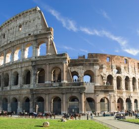 Colosseum in Rome tijdens een familiereis Italië